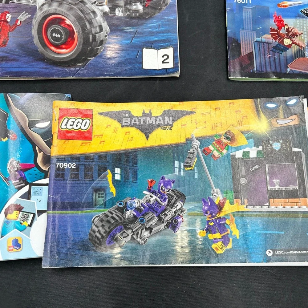 LEGO Batman DC Comics Super Heroes Movie‎ Lot of 7 Building Instruction Manuals